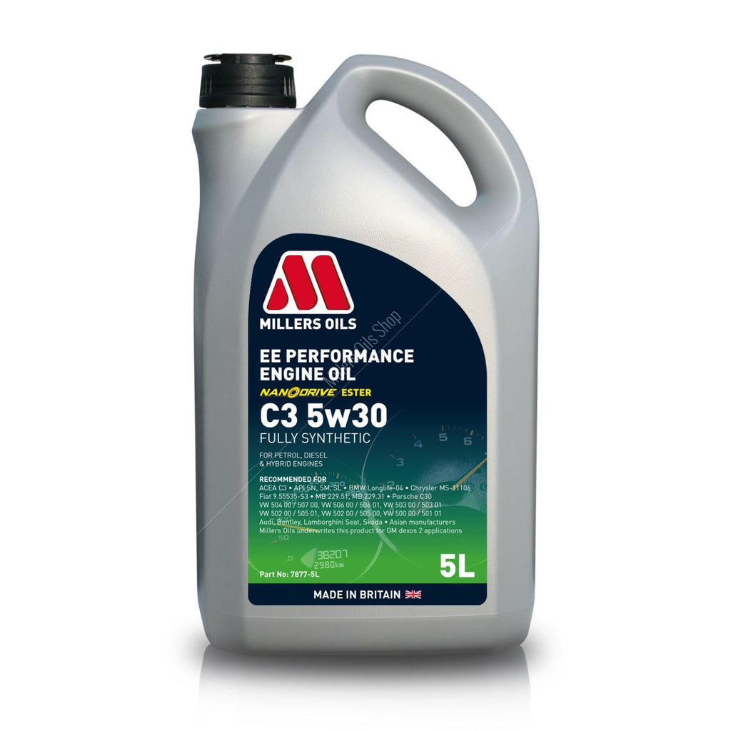 Millers Oils EE Performance C3 5w30 Engine Oil Code 7877