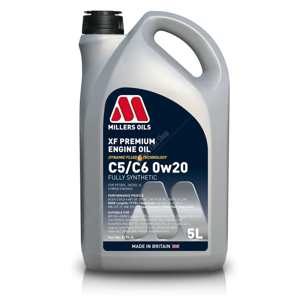 Millers Oils XF Premium C5/C6 0w20 Engine Oil - Code 8175