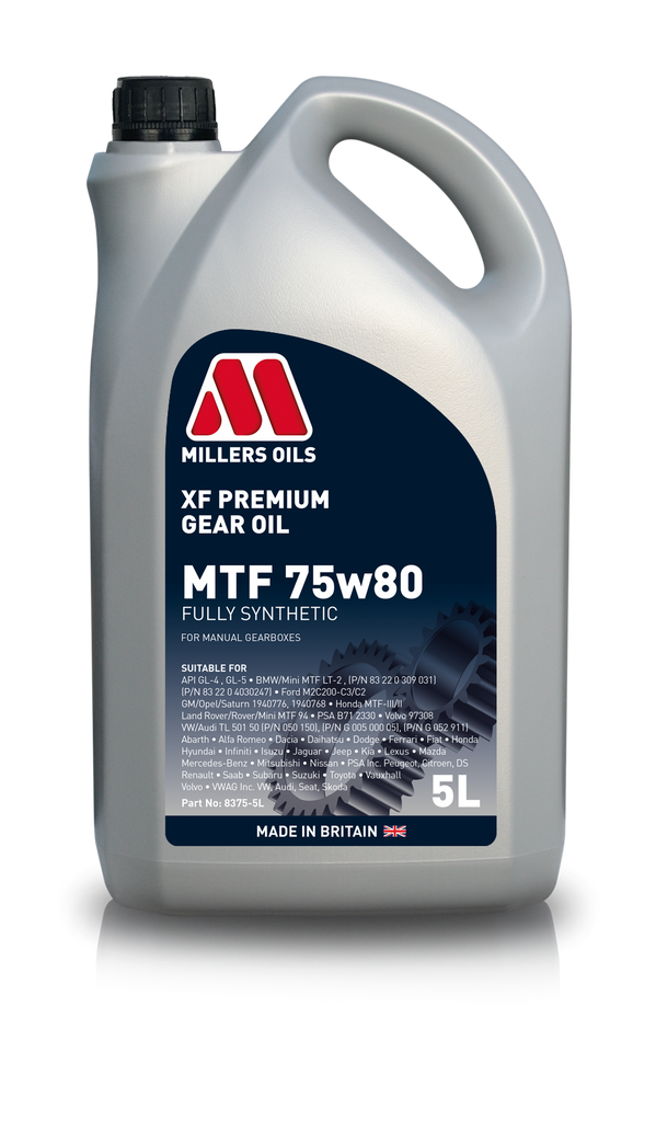 Millers Oils XF Premium MTF 75w80 - Code 8375