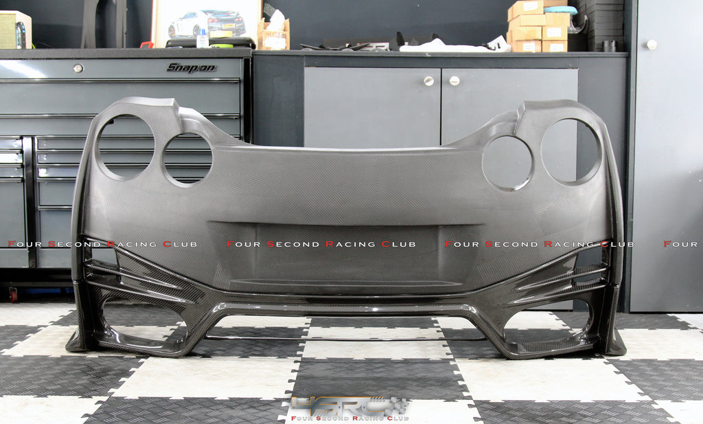 4SRC made GTR35 N Spec rear bumper with rear valance - full prepreg carbon made