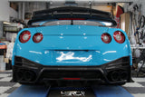 4SRC made GTR35 N Spec rear bumper with rear valance - full prepreg carbon made