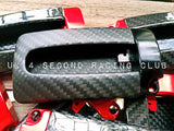 Nissan GT R35 Real Carbon Fibre luxury key fob cover, red/black/sliver - 4 Second Racing Club