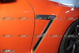 Nissan GT R35 Real Carbon Fibre Front Fender Vents - 4 Second Racing Club