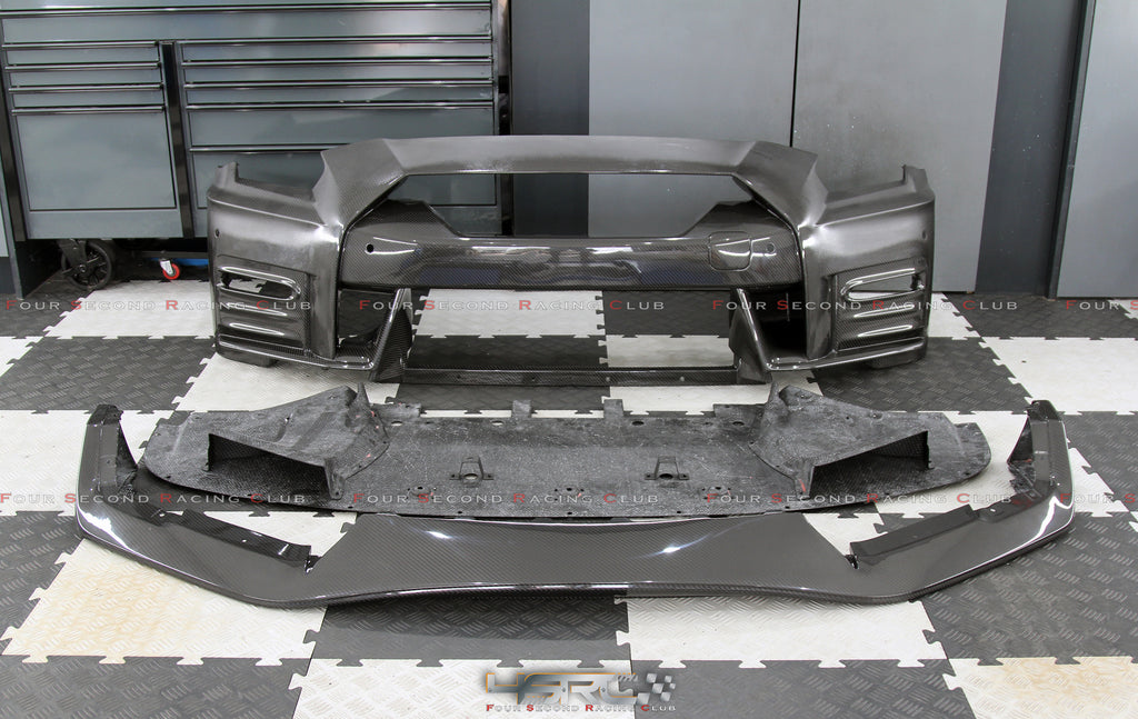 4SRC 2020 N Spec Front bumper with front splitter - Prepreg carbon made out from autoclave