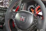 4SRC 2008-2016 GT R35 Gen3 Prepreg Carbon Racing Large Paddle Shifters