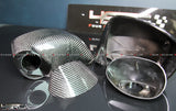 4SRC 2008-2021 Nissan GTR R35 Carbon Fibre Skinned OEM Wing Mirror Housings