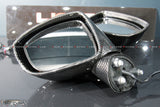 4SRC 2008-2021 Nissan GTR R35 Carbon Fibre Skinned OEM Wing Mirror Housings