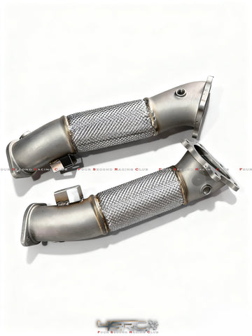 4SRC Large 3.5″ Stainless & Cast Down‑Pipes for Nissan GT‑R R35 (2007–2024)