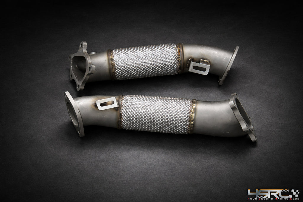 4SRC 3.5" Large Bore Stainless Downpipes for Nissan GT-R R35 (2007–2024)