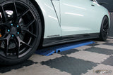 4SRC made Nissan GT R35 Z Style Carbon Replacement Side Skirts