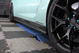 4SRC made Nissan GT R35 Z Style Carbon Replacement Side Skirts