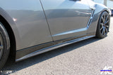 4SRC made Nissan GT R35 Z Style Carbon Replacement Side Skirts