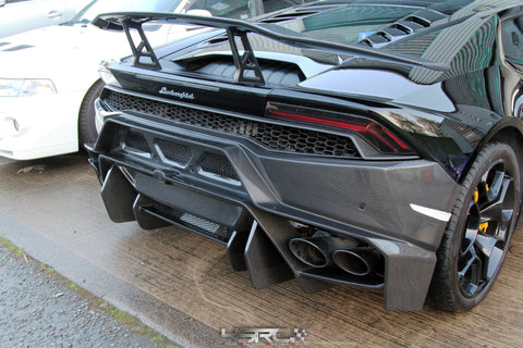 Hurican Rear End 4SRC V1 Lamborghini Huracan prepreg carbon rear bumper full kit – 4SRC ...