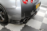 4SRC Made Nissan GT R35 Carbon Fibre TS-Style Lower Rear Bumper Diffuser/Valances