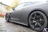 4SRC made Nissan GT R35 Z Style Carbon Replacement Side Skirts