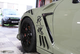 4SRC GTR35 Prepreg Carbon R1 front fenders kit