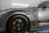 4SRC GTR35 Prepreg Carbon R1 front fenders kit