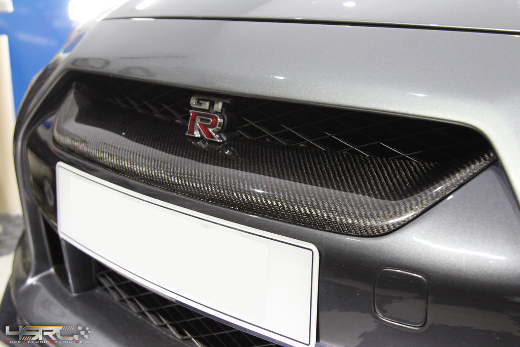 4SRC Nissan GT R35 replacement carbon front grille CBA 2008-2011