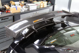 4SRC made Nissan GT R35 TS Rear Spoiler prepreg carbon made