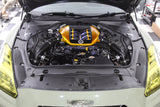 4SRC Made Nissan GT R35 Prepreg Carbon Brake Fluid and Battery Covers 4pcs Kit Engine Dress Up