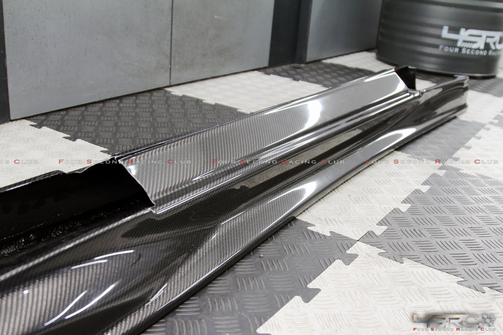 4SRC Nissan GT-R35 TS Prepreg Carbon Side Skirts
