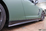 4SRC made Nissan GT R35 Z Style Carbon Replacement Side Skirts