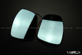 4SRC Nissan GT-R R35 Blue Anti-Glare Heated Wing Mirror Glass with Hidden LED Turn Signals (Pair)