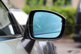 4SRC Nissan GT-R R35 Blue Anti-Glare Heated Wing Mirror Glass with Hidden LED Turn Signals (Pair)