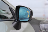 4SRC Nissan GT-R R35 Blue Anti-Glare Heated Wing Mirror Glass with Hidden LED Turn Signals (Pair)