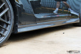 4SRC MY17 EBA Nissan GTR35 OEM style carbon side skirts