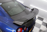 4SRC Nissan GT R35 TK Style Carbon Fibre Spoiler
