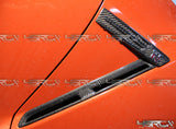 Nissan GT R35 Carbon Fibre Front Fender Logo Holders Emblems CBA - 4 Second Racing Club
