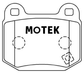 Motek Racing performance brake pads ST600 Mitsubishi Evo and Subaru STI rear calipers - 4 Second Racing Club