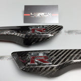 2015-2019 Nissan GT R35 MY15+ Dry Carbon Emblems Cover - 4 Second Racing Club