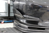 Nissan GT R35 Two pieces M style carbon fibre front bumper canards CBA DBA
