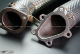 4SRC GT R35 Large 3.5" stainless and casting down pipes exhaust for 2008-2023