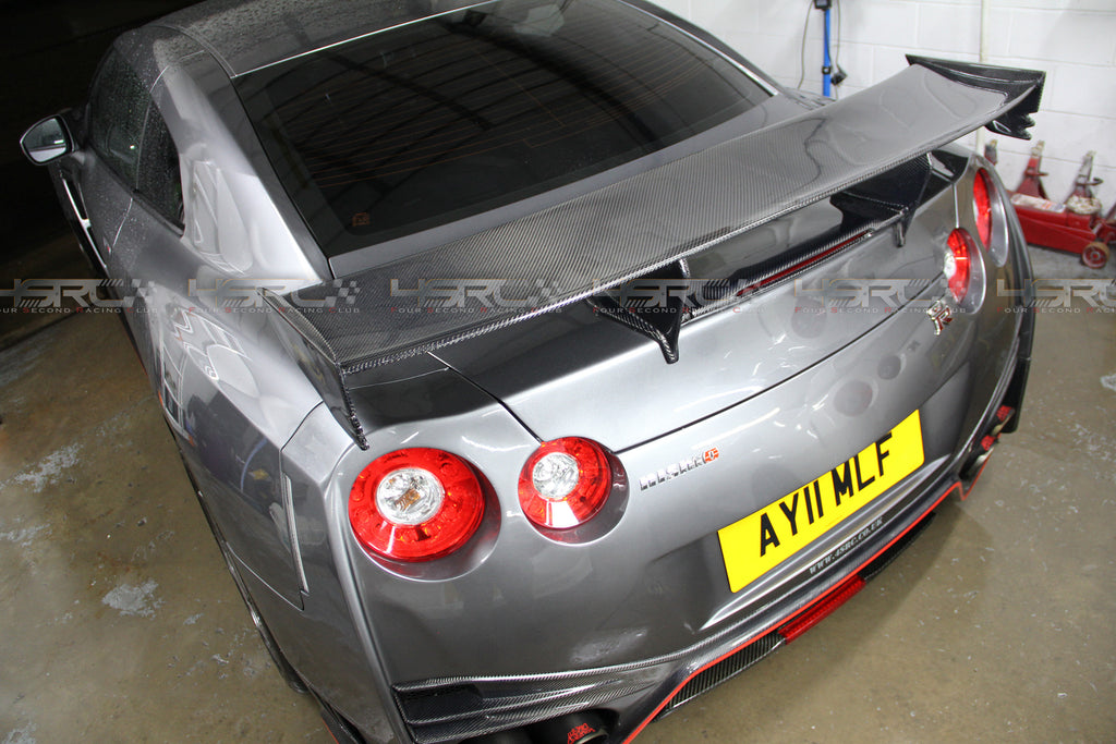Nissan GT R35 NISMO Style Rear Spoiler full carbon fibre made - 4 Second Racing Club