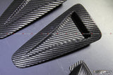 4SRC Made Nissan GT R35 2008-2022 GTR R35 Prepreg Carbon Bonnet Scoops