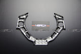 Nissan GT R35 dry carbon steering wheel centre control cover - 4 Second Racing Club