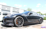 Nissan GT R35 full carbon fibre side skirts add on extension - 4 Second Racing Club