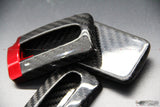Nissan GT R35 Real Carbon Fibre luxury key fob cover, red/black/sliver - 4 Second Racing Club