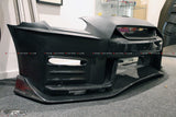 2017 Nismo Style Front bumper with front splitter (Part Carbon) - 4 Second Racing Club