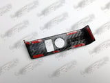 4SRC made Nissan GTR35 wing mirror control panel dry carbon cover