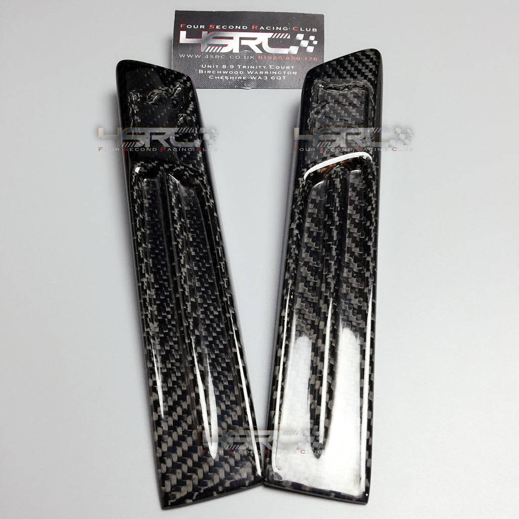 Nissan GT R35 Carbon Fibre Front Fender Logo Holders Emblems CBA - 4 Second Racing Club