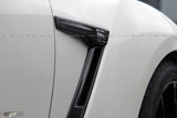 Nissan GT R35 Real Carbon Fibre Front Fender Vents - 4 Second Racing Club