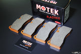 Motek Racing performance brake pads Nissan GTR35 and Audi R8 rear calipers - 4 Second Racing Club